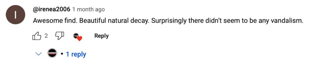 Social media comment on the post of Urban explorer discovers abandoned $8.1M mansion with six bedrooms, pool, and basketball court. Once a luxurious estate, it's now set for demolition, captivating viewers.