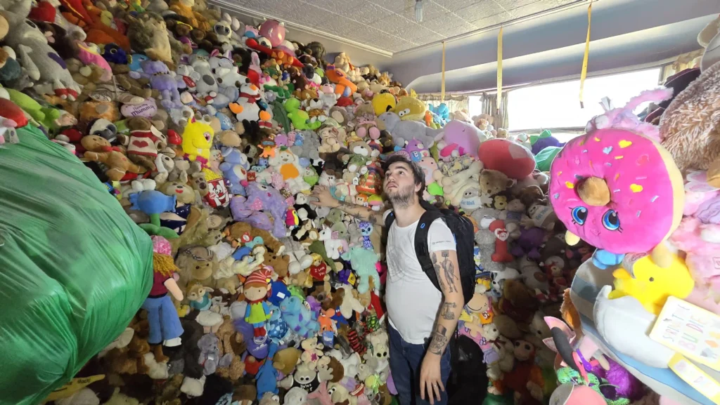 Urban explorer finds abandoned house in Liverpool filled with £100,000 worth of toys, sparking viral attention. Over 10,000 stuffed animals crammed inside the mysterious home.