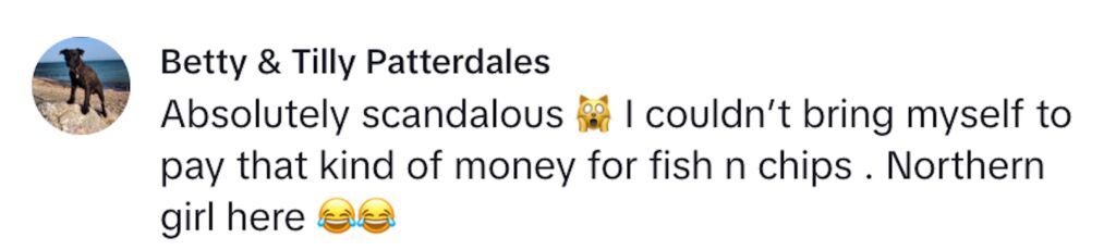 Social media comment on the post of Foodie slams Tom Kerridge's £37 fish and chips at Harrods as a 'complete rip-off,' citing small portions and frozen fish concerns in his viral review.