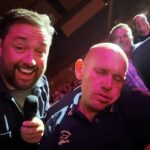 Comedian Jason Manford hilariously snapped a selfie with a sleeping fan in the front row during his Tenerife show, joking it might be his next tour’s promo material!