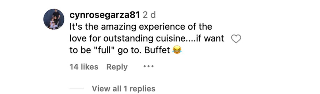 Social media comment on the post of Gordon Ramsay faces criticism over small portion sizes at his Miami restaurant, Lucky Cat, with diners saying "you’d need a kebab after to fill you up" despite the hefty price tag.