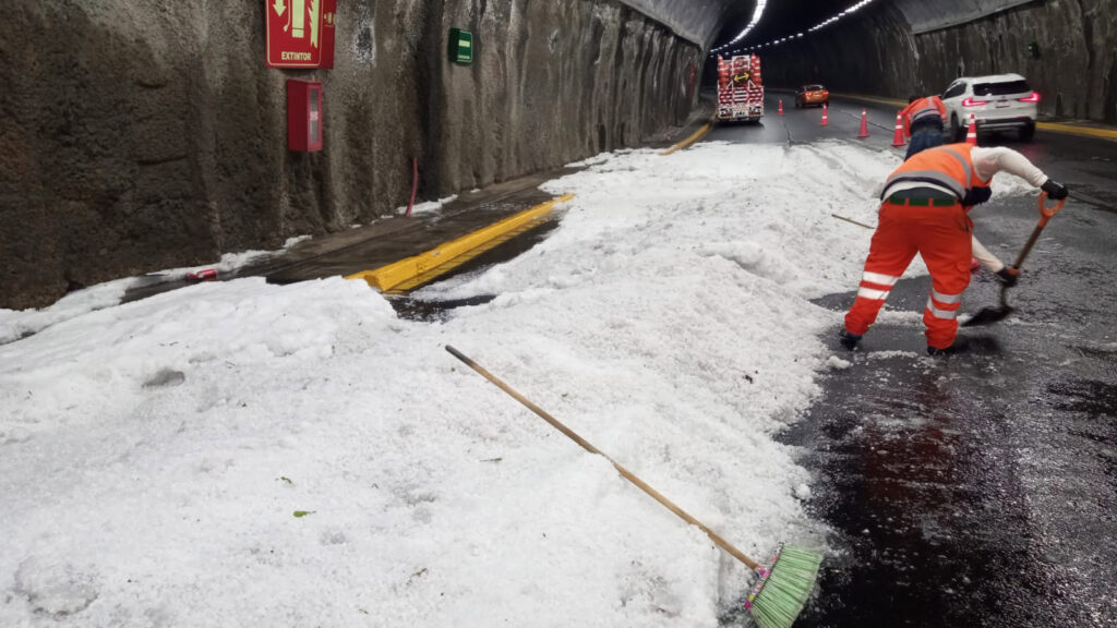 Massive hailstorm blankets Mexico City in icy white, shocking residents with wintry scenes after a hot summer, prompting floods and emergency alerts across the capital.