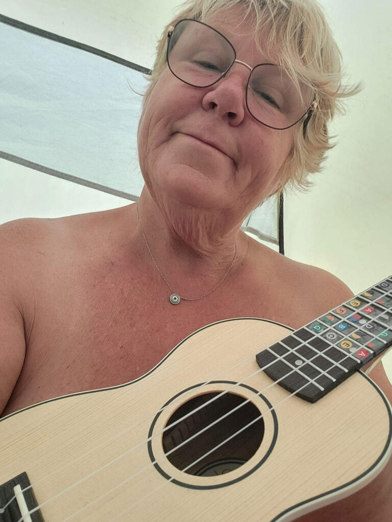 After separating from her husband of 40 years, a mum turned to naturism to boost her self-esteem, embracing body positivity through nude campsites, swimming, and performances.