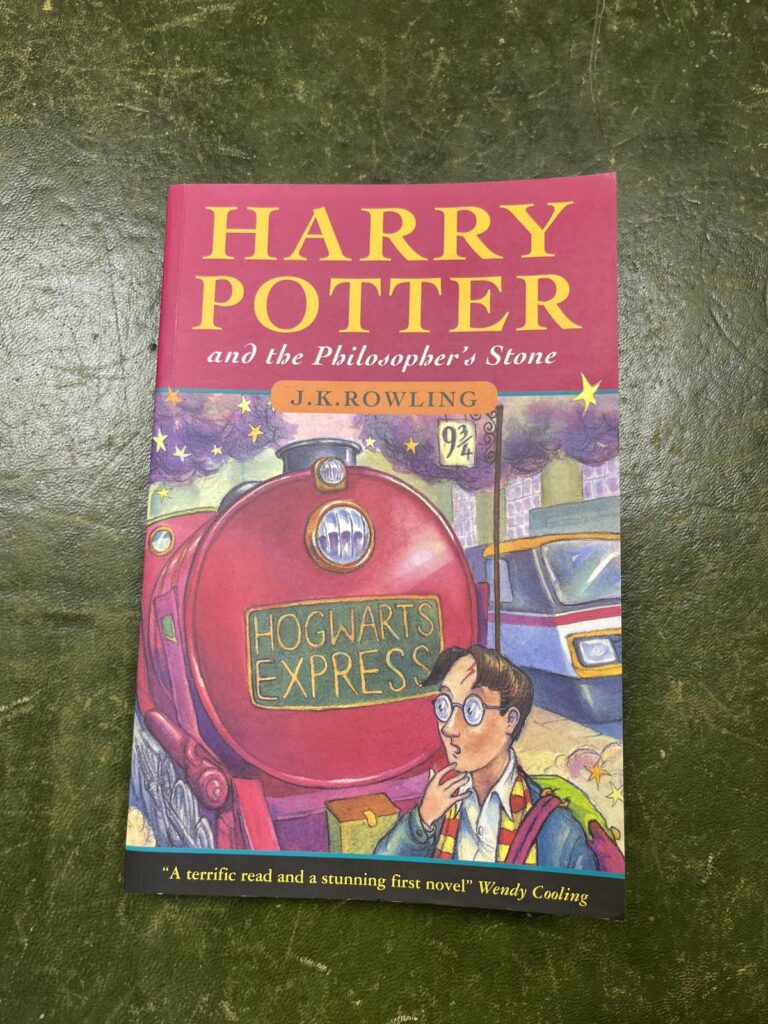 A rare early edition of *Harry Potter and the Philosopher's Stone* bought for £3.50 sold at auction for £8,000, with over 30 bidders vying for the valuable book.