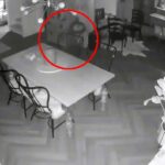 A mum-of-three was left spooked after her late ex-husband's ghost appeared on her security camera, captured on the anniversary of his death. She believes it's a sign from him.