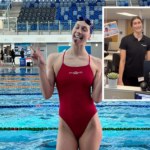 Olympian Hazel Ouwehand reveals her double life as a swimmer and accountant, balancing spreadsheets with swim meets in a viral video captivating fans.