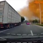 A sewage pipe explosion near a motorway in Nanning, China, drenched cars and pedestrians in waste. The powerful blast caused a massive clean-up operation, leaving many shocked.