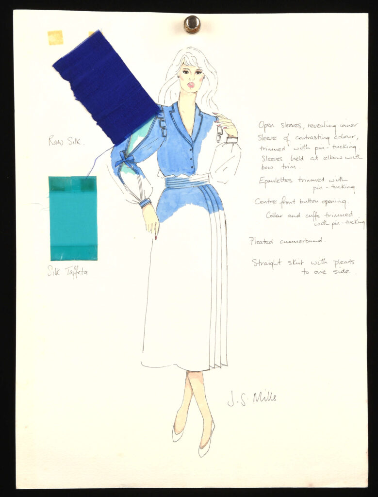 Princess Diana's 1985 dress designs by Jacqueline Mills, including letters and sketches, sell for over £20,000 at auction, far exceeding expectations. A royal fashion legacy!