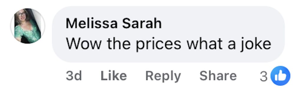 Social media comment on the post of Shoppers react to rising advent calendar prices, with Cadbury, Lindt, and Ferrero Rocher options sparking backlash and calls for a boycott over steep holiday costs.