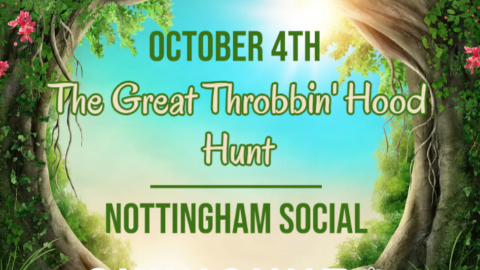 Swingers to join a Robin Hood-themed treasure hunt in Nottingham, followed by a steamy celebration at Purple Mamba Club. Tickets start at £5 for the October 5th event.