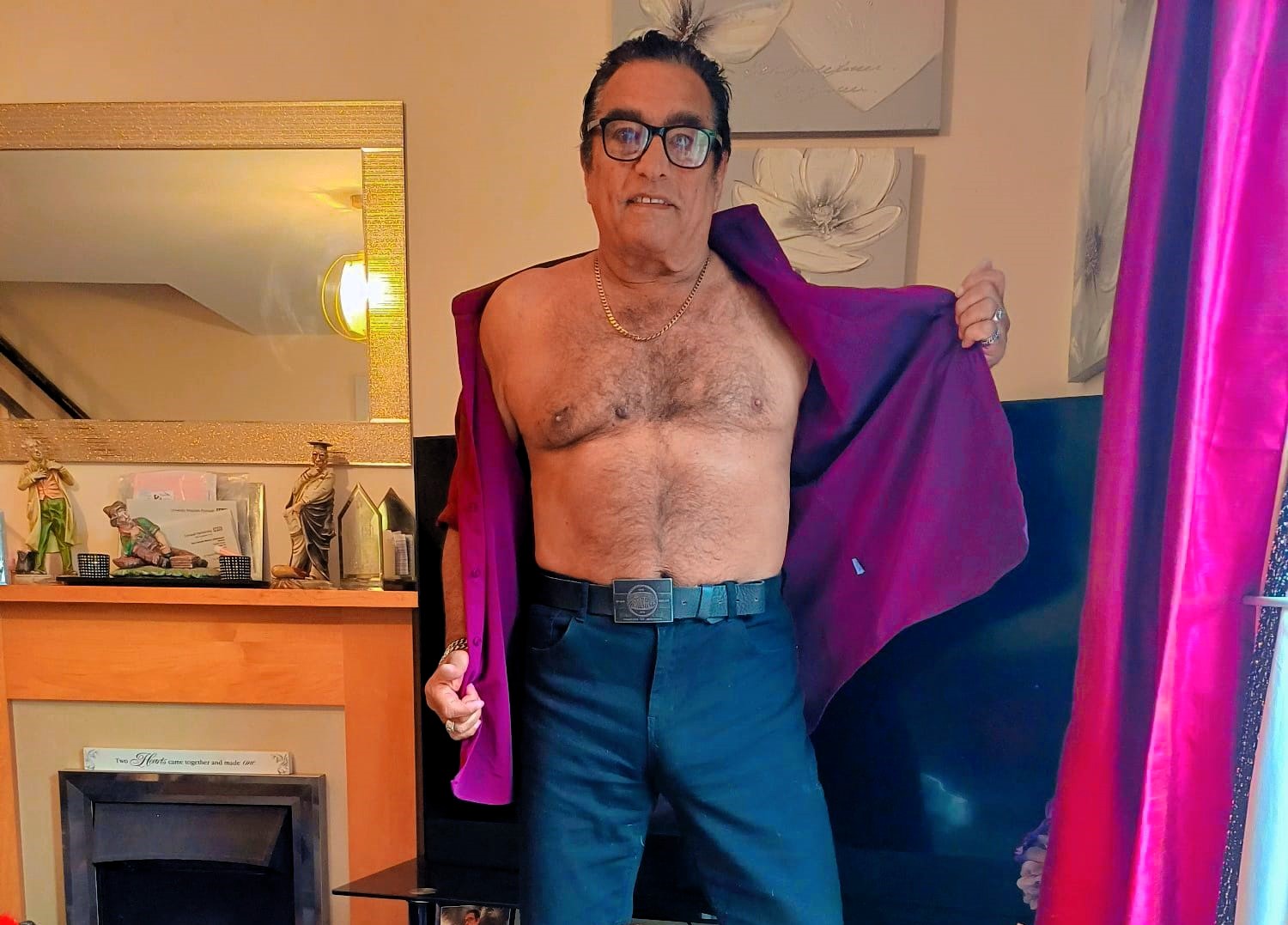 Grandad Mario Graziano, the 'Italian Stallion,' goes viral for his raunchy eBay and Facebook ads, raking in cash with sexy poses and unique resale listings.