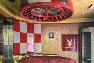 British explorer Ben Stevens discovers an abandoned "love motel" near Tokyo with quirky themed rooms, including a boxing ring and fairground ride, preserved despite a fire.