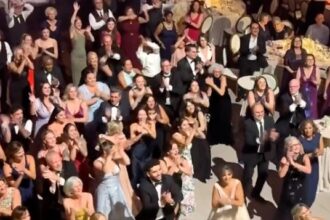 A viral video captures a magical Abba flash mob surprise at a Montreal wedding, leaving the bride and groom stunned. Over 56 million views showcase the unforgettable moment.