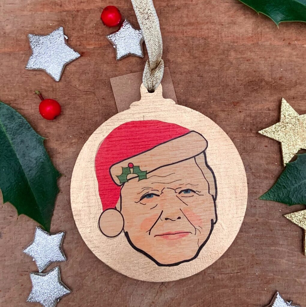 Decorate your Christmas tree with a felt Sir David Attenborough bauble for £10! Made from eco-friendly wool, this cute decoration is perfect for any nature lover.