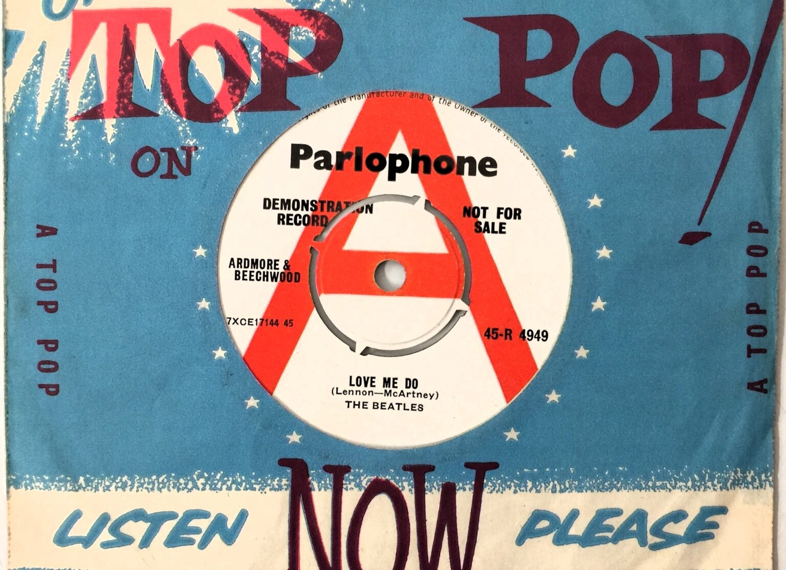 A rare edition of the first Beatles single, featuring a spelling error on McCartney's name, sold for £10,000 at auction, making it a must-have for collectors. Only 250 copies exist.