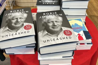 Boris Johnson's memoir *Unleashed* sees its price slashed by 50% just a week after launch, with Amazon selling it for £15. Despite initial sales, it's now in the bargain bin.