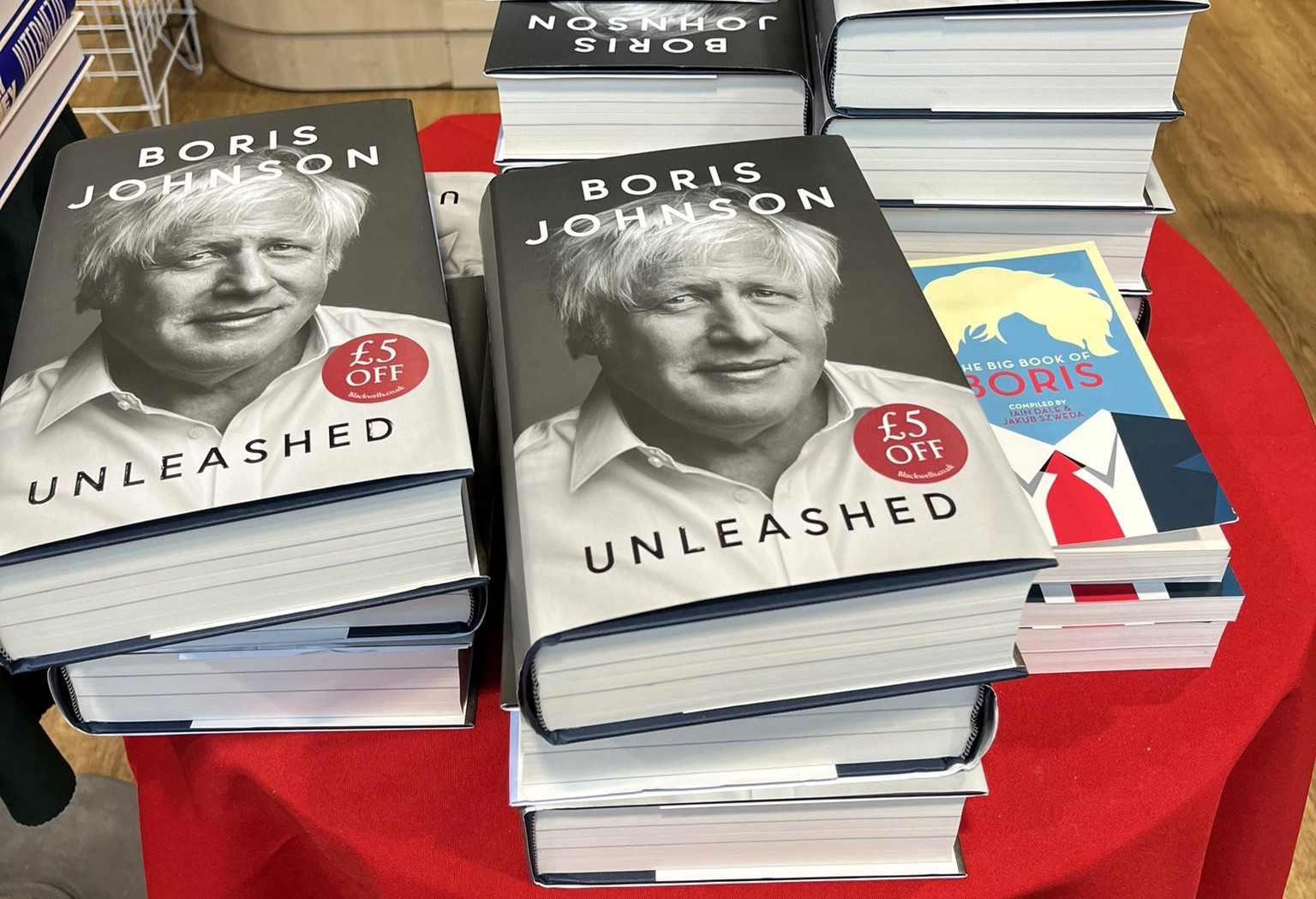 Boris Johnson's memoir *Unleashed* sees its price slashed by 50% just a week after launch, with Amazon selling it for £15. Despite initial sales, it's now in the bargain bin.