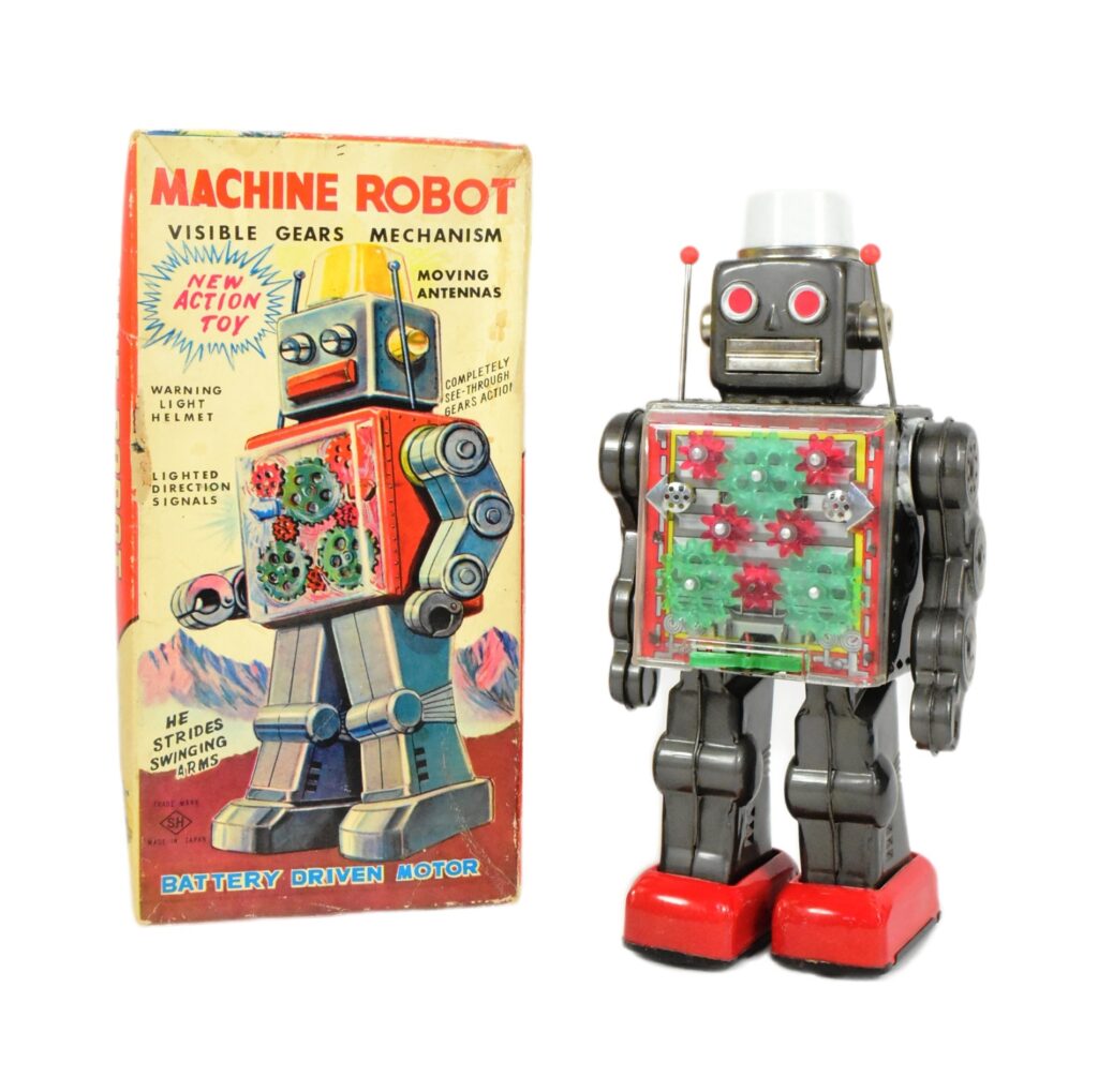 Britain’s largest toy robot collection, featuring 400+ vintage space-age robots, heads to auction with bids expected to reach £30,000 for these nostalgic treasures.