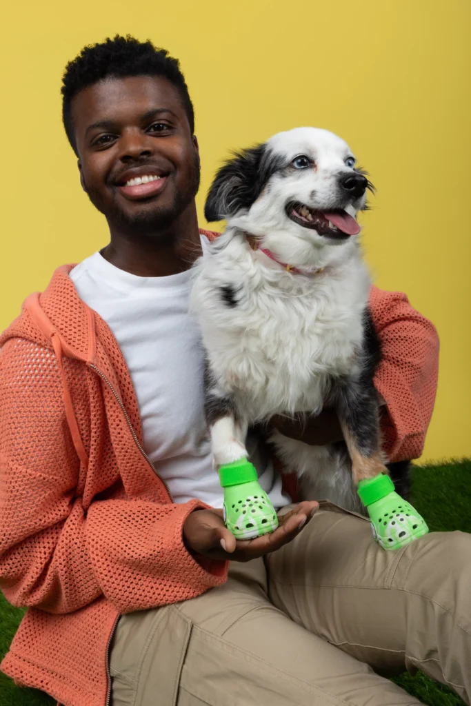 Crocs are launching Pet Crocs on October 23, 2024, featuring glow-in-the-dark designs for dogs. Fans can customize them with Jibbitz, available for a limited time at £44.99.