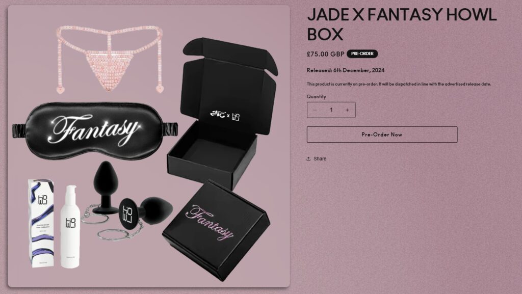 Ex-Little Mix star Jade Thirlwall sparks reactions with unique merch, including a butt plug keychain, to celebrate her new single "Fantasy." Fans are both baffled and amused.