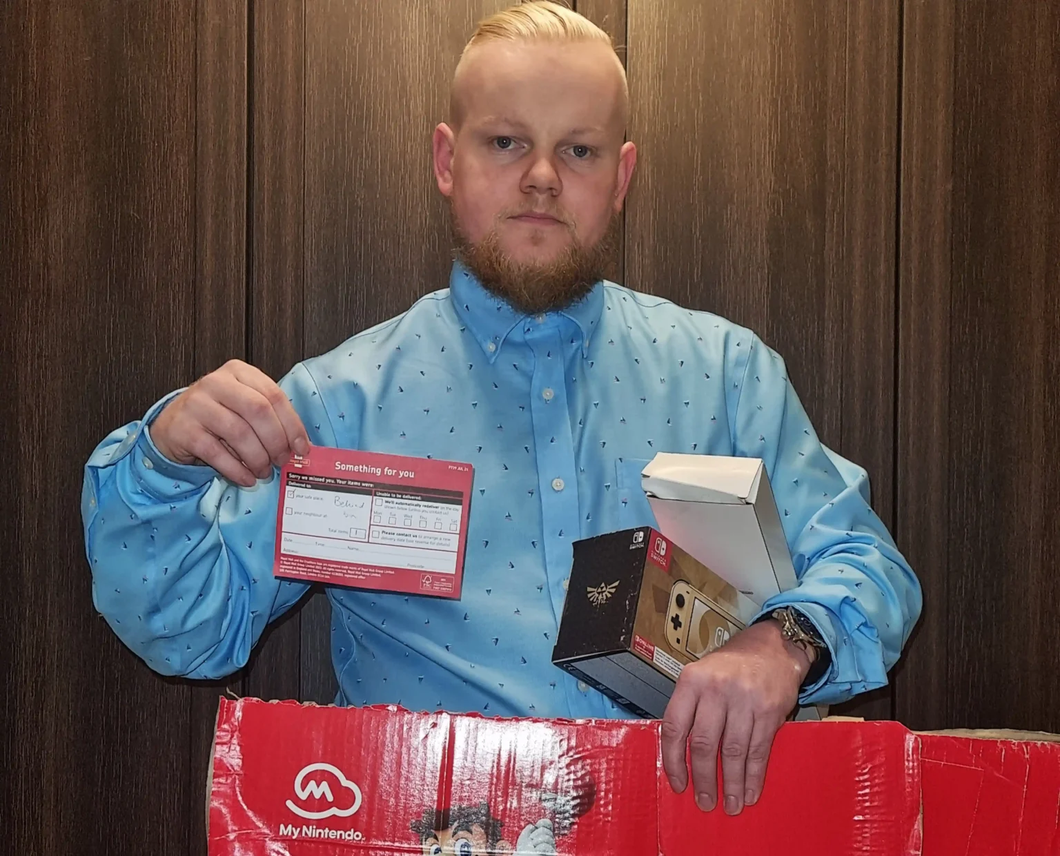 Gamer left fuming after his £270 limited edition Nintendo Switch was left in the rain, arriving water-damaged and missing the game. Royal Mail and Nintendo face complaints.