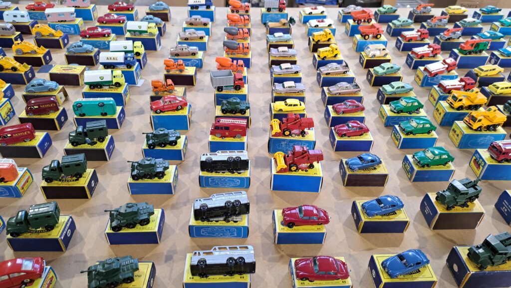 A 50-year-old Matchbox toy collection, featuring 450 cars and rare box artwork, is up for sale for £21,000. Collector Terry Kneeshaw is parting with it to pursue new projects.