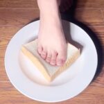 Instagram model Silverluri Luo launches quirky 'foot toast' venture, selling bread imprinted with her feet for £20 a slice. Fans can keep it as a souvenir or eat it!