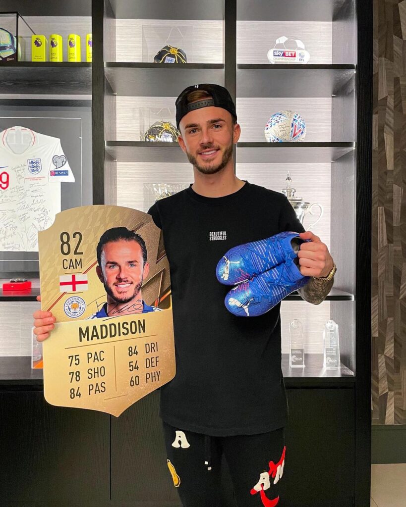 Tottenham star James Maddison takes his own pillow for away games, avoiding uncomfortable hotel pillows to ensure a good night's sleep. Fans are split on his quirky travel habit.