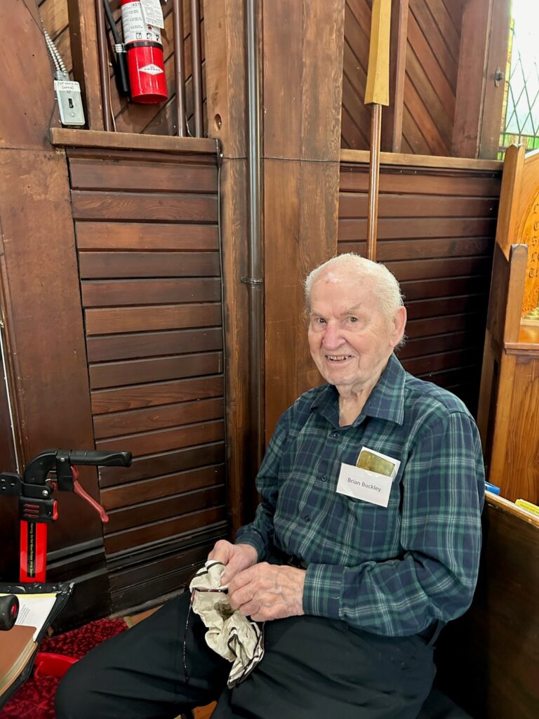 A school library book borrowed 81 years ago during WW2 has been returned by the daughter of Brian Buckley, who took it on his journey from the UK to Canada in 1943.