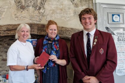 A school library book borrowed 81 years ago during WW2 has been returned by the daughter of Brian Buckley, who took it on his journey from the UK to Canada in 1943.