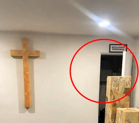 A funeral home worker encounters eerie noises and flickering lights during a night shift, sparking claims of a ghostly presence. The spooky video has captivated viewers online.