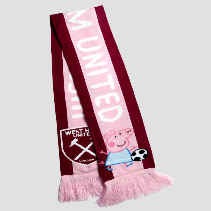 West Ham fans are laughing after the club released a Peppa Pig merchandise range, featuring scarves, hats, and gloves in claret and pink, leaving some supporters surprised.