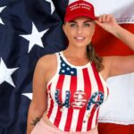 As Trump leads the US election, British mum Carla Bellucci, known for her outspoken views, plans to celebrate in MAGA style and prepare for a big move to Florida.