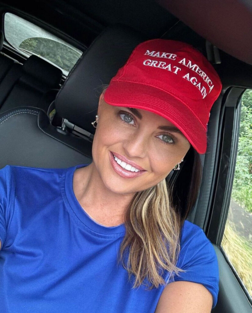 As Trump leads the US election, British mum Carla Bellucci, known for her outspoken views, plans to celebrate in MAGA style and prepare for a big move to Florida.