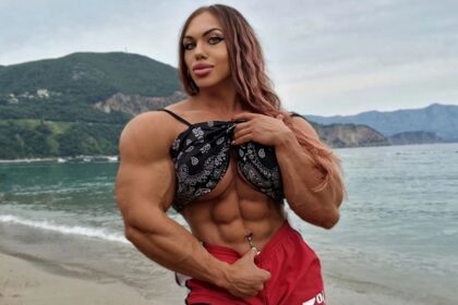 A powerlifter, dubbed an Amazon warrior, stuns with incredible physique and workout videos. With 1.2M Instagram fans, she handles admirers and trolls with confidence.