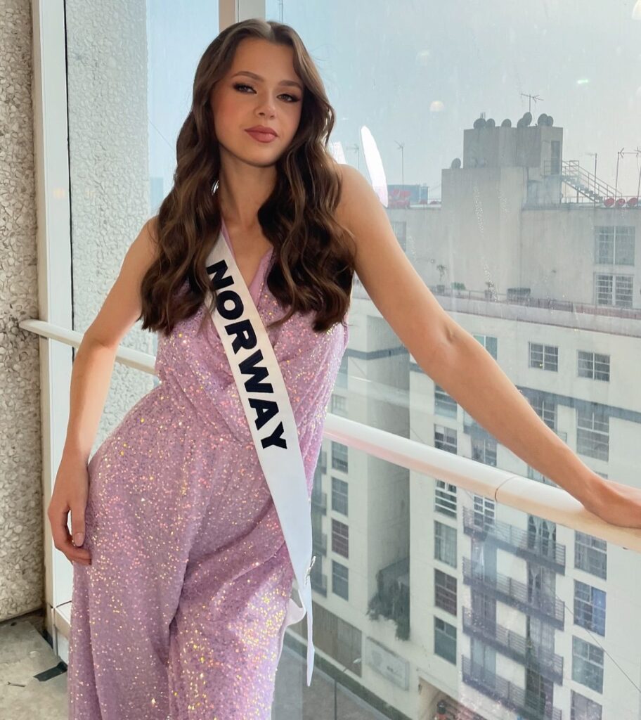 Miss Norway takes a tumble at Miss Universe 2024 in Mexico City but recovers with grace, earning sympathy from fans despite not reaching the semi-finals.