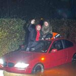 A couple's romantic night turned dramatic during Storm Bert as their car flooded. Stranded on the roof, Davie proposed to Ashley, making it a truly unforgettable moment!