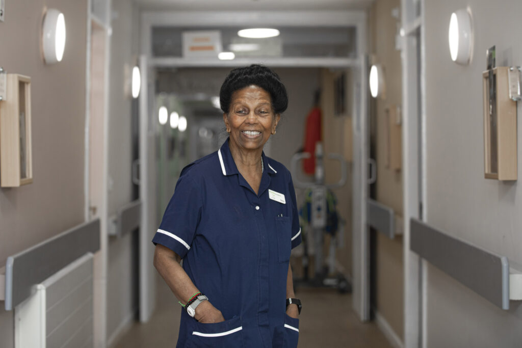 Britain's oldest nurse, 84-year-old Daisy Richards, wins gold at Wales Care Awards for Dignity in Care, celebrating 66 years of dedication at Fairways Newydd Care Home.