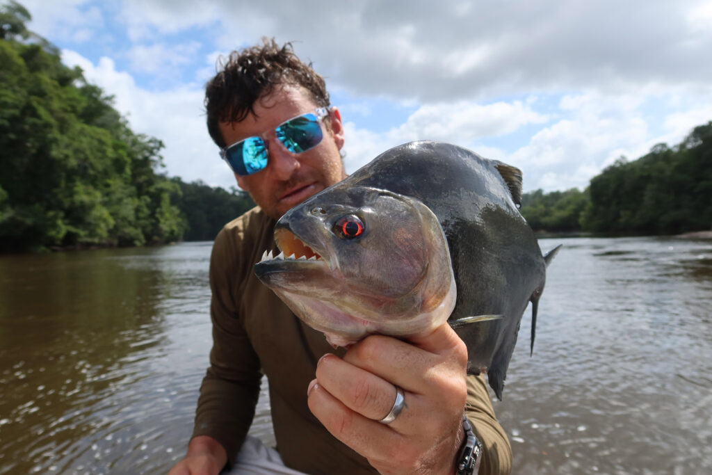 British fisherman David Watmough shares thrilling tales of catching river monsters worldwide, from Goliath Tiger Fish to 220lb catfish, facing extreme risks along the way.