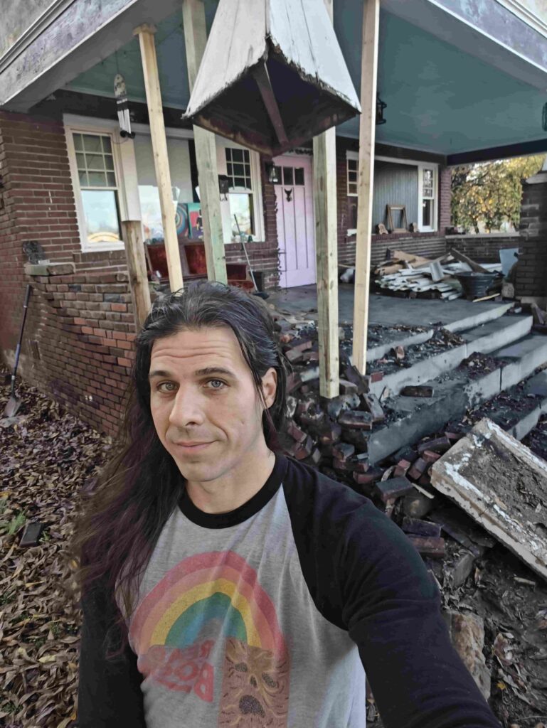 A man was left in shock after a car smashed through his Arkansas home, destroying the porch and causing up to $50,000 in damage. His family was inside but unharmed.