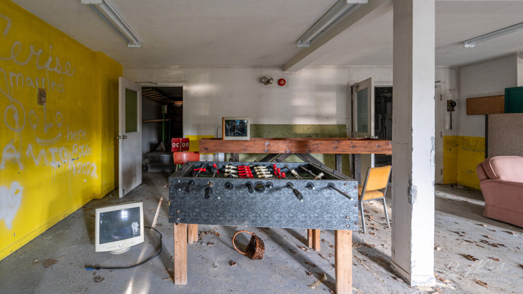 Urban explorer discovers an abandoned Canadian prison-turned-camp for special needs children; eerie decay, forgotten furniture, and haunting artwork tell its story.