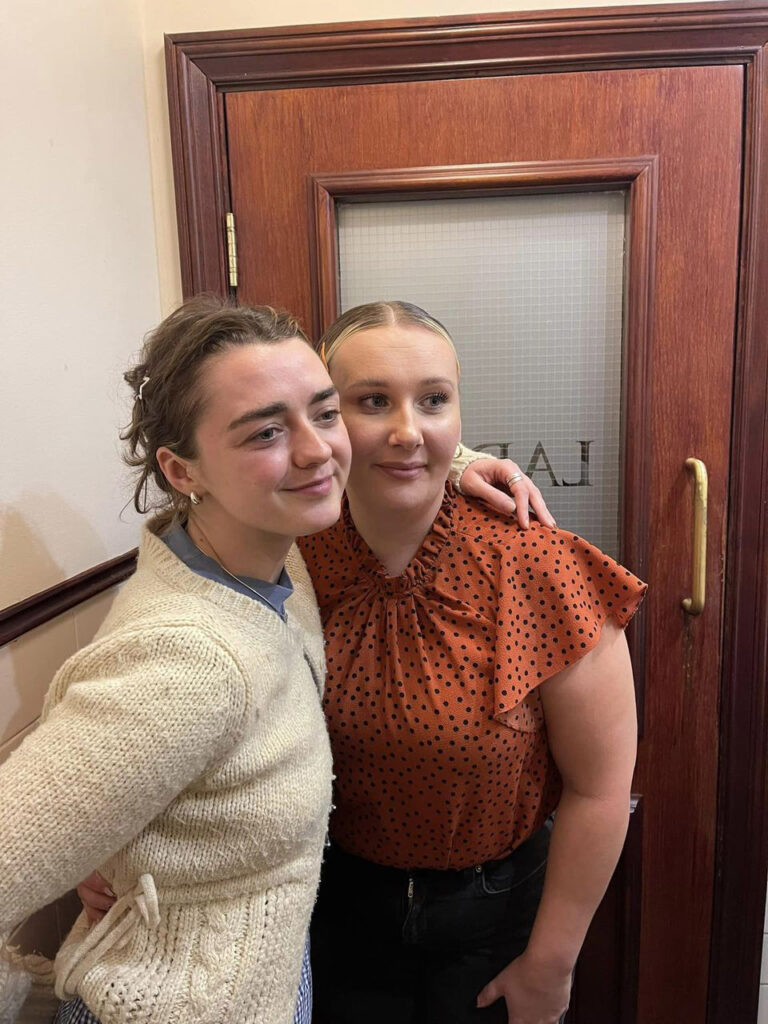 Game of Thrones star Maisie Williams surprised fans with a quiet meal at Castle View Bar in Wales, enjoying steak, wine, and birthday shots with friends.