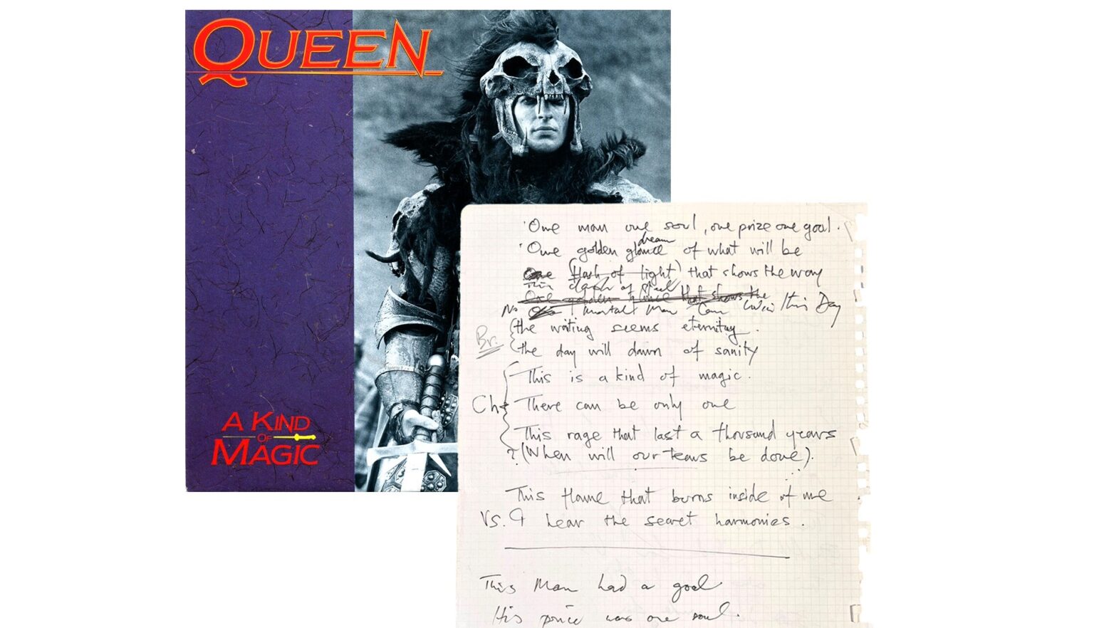 Handwritten lyrics for Queen’s ‘Who Wants to Live Forever’ and ‘A Kind of Magic’, penned by Freddie Mercury, set to fetch £150,000 at auction. A rare glimpse into Queen's legacy.