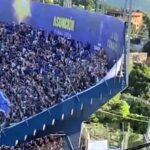 Cruzeiro fans caused the Nueva Olla stadium in Paraguay to sway wildly with euphoric celebrations before their 3-1 Copa Sudamericana loss to Racing Club, sparking safety concerns.