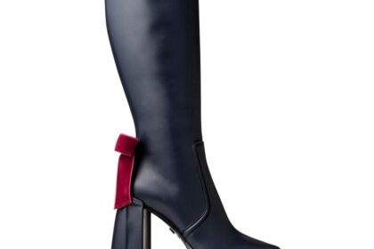 Jimmy Choo's £1,850 Sailor Pluto boots, part of a winter collection, are mocked online for resembling a pint of Guinness with their black leather and white trim design.