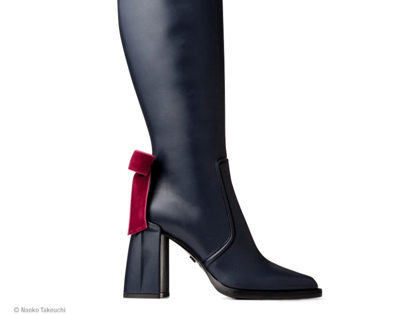 Jimmy Choo's £1,850 Sailor Pluto boots, part of a winter collection, are mocked online for resembling a pint of Guinness with their black leather and white trim design.