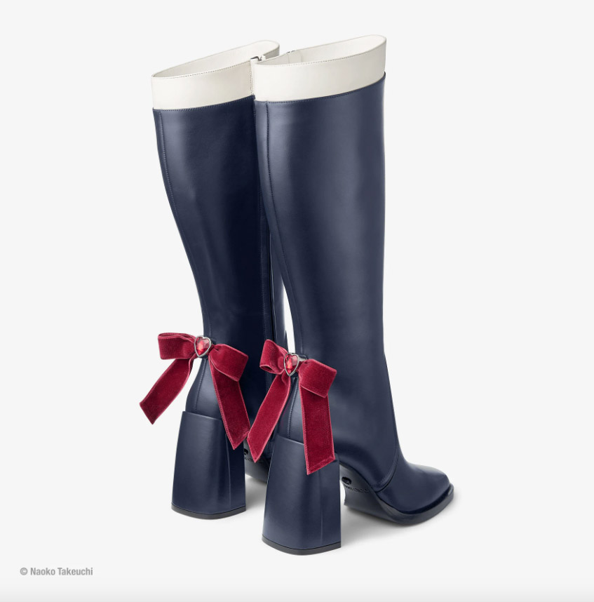 Jimmy Choo's £1,850 Sailor Pluto boots, part of a winter collection, are mocked online for resembling a pint of Guinness with their black leather and white trim design.