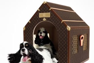 Louis Vuitton's £52,500 dog kennel, part of Pharrell’s urban dog-walking collection, sparks online ridicule, with users mocking its luxury features for pets.