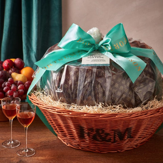 Fortnum & Mason’s 22lb luxury panettone, priced at £495, is a festive showstopper made with Australian raisins, candied oranges, and Madagascar vanilla, free from preservatives.