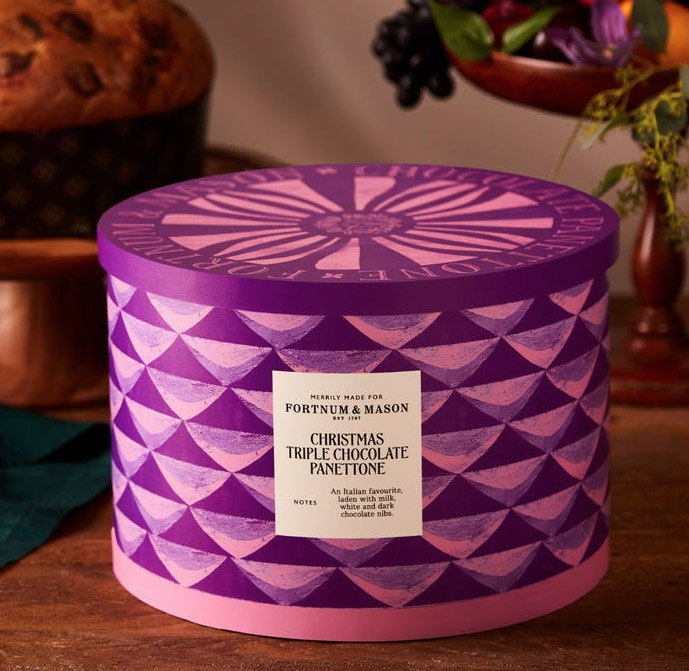 Fortnum & Mason’s 22lb luxury panettone, priced at £495, is a festive showstopper made with Australian raisins, candied oranges, and Madagascar vanilla, free from preservatives.